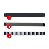 1U Blank Rack Mount Panel Spacer with Venting for 19in Server Rack Enclosure or Network Cabinet