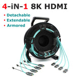 Armored 8KHDMI fiber optical cable 