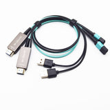 Detachable 8K HDMI 2.1 to MPO Fiber Terminals/Ends