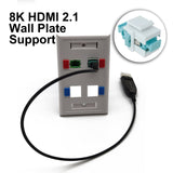 Detachable 8K HDMI 2.1 to MPO Fiber Terminals/Ends