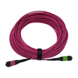 16F MTP/MPO-APC to MTP/MPO-UPC (F/F) 400G Multimode 50/125 OM4 16 Fibers Optic Cable Magenta