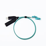 USB 10Gbps LC pure fiber optic cable