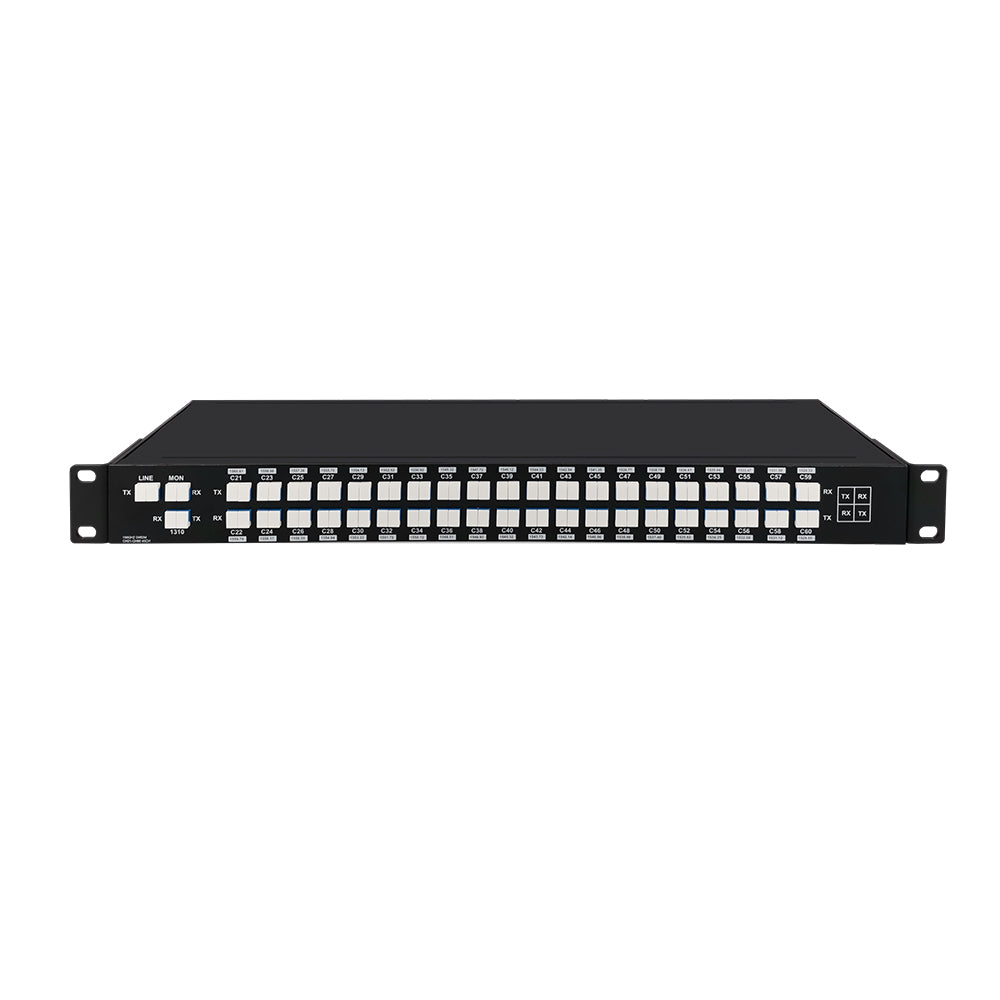 40CH DWDM Mux & Demux 1U Rack Mount 3.0dB IL – LightOptics®