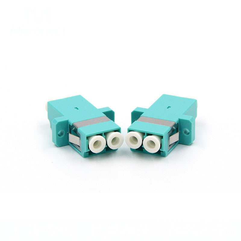 LC/UPC Duplex SC-A-Style with Flange Multimode OM3 Fiber Adapter ...