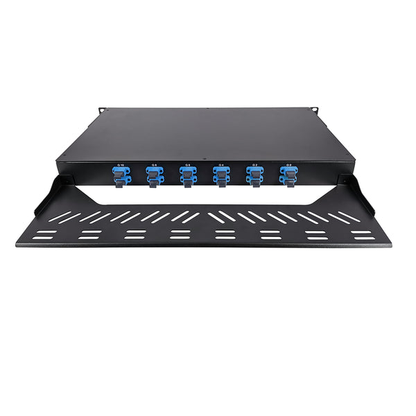 96 Fibers MTP/MPO Base-8 Singlemode Breakout 1U Rack Panel BHD Series ...