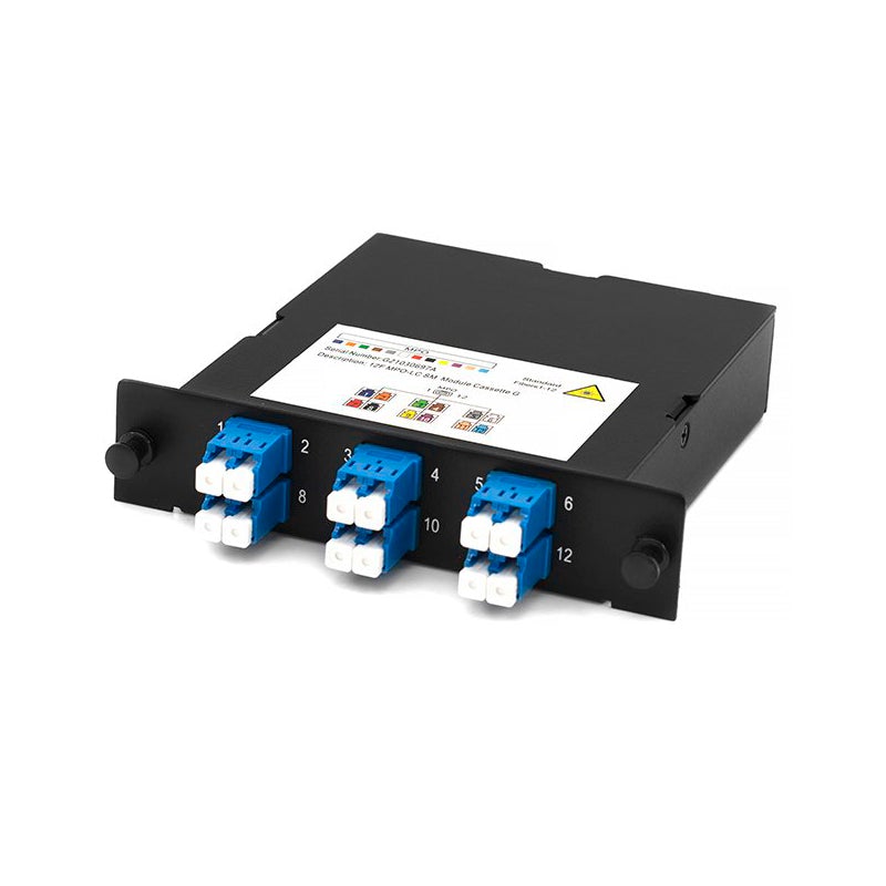 LGX Singlemode OS2 MPO/MTP Cassette Module Polarity Method A 12 Fiber ...