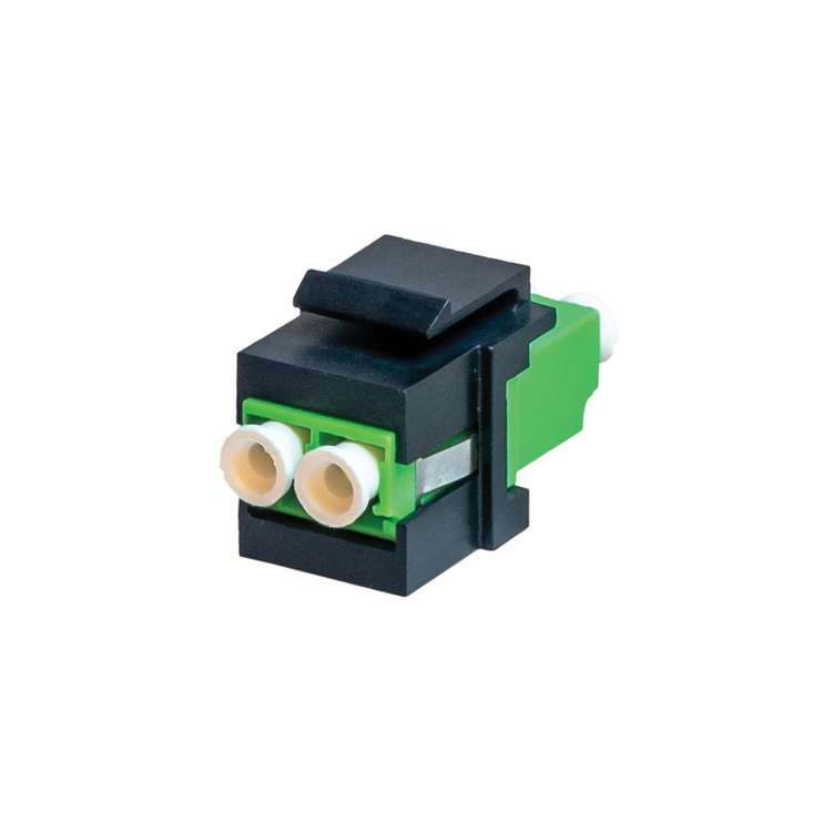 Colored Lc Jack Module LC/APC Duplex Singlemode Fiber Optic Keystone Jack – LightOptics®